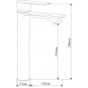 Mexen Royo DF05 shower set, Black - 72214DF05-70