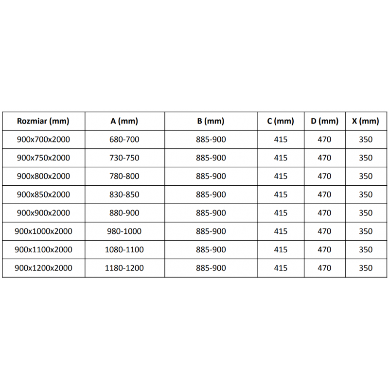 Mexen Velar Sliding Shower Enclosure 90 x 110 cm, Frosted, Gun Metal - 871-090-110-31-95