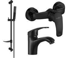 Mexen Fabia DF72 shower set, Black - 746504DF72-70