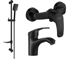 Mexen Fabia DF62 shower set, Black - 746504DF62-70