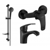 Mexen Fabia DF05 shower set, Black - 746504DF05-70