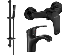 Mexen Fabia DB72 shower set, Black - 746504DB72-70