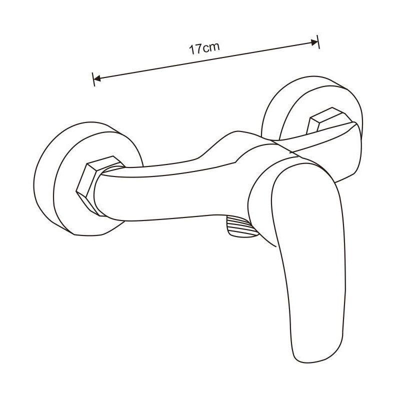 Mexen Fabia DB62 Shower Set, Black - 746504DB62-70