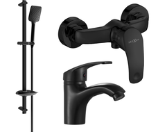 Mexen Fabia DB62 shower set, Black - 746504DB62-70