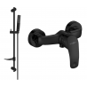 Mexen Fabia DF72 shower faucet with shower set, black - 74654DF72-70