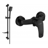 Mexen Fabia DF62 shower faucet with shower set, black - 74654DF62-70