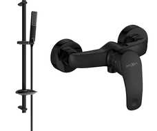Mexen Fabia DB72 shower mixer tap with shower head, Black - 74654DB72-70