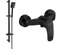 Mexen Fabia DB62 shower mixer tap with shower head, Black- 74654DB62-70