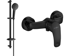 Mexen Fabia DB05 shower faucet with shower set, black - 74654DB05-70