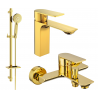 Mexen Alexa DQ40 bathtub set, Gold - 71203DQ40-50