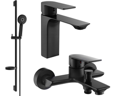 Mexen Alexa DS40 bathtub set, Black - 71203DS40-70