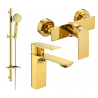 Mexen Alexa DQ40 shower set, Gold - 71204DQ40-50