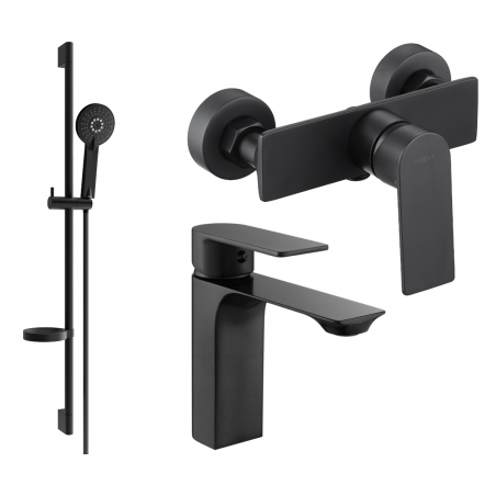 Mexen Alexa DS40 shower set, Black - 71204DS40-70