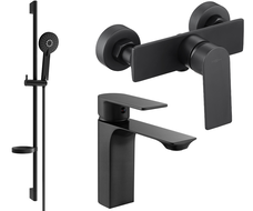Mexen Alexa DS40 shower set, Black - 71204DS40-70