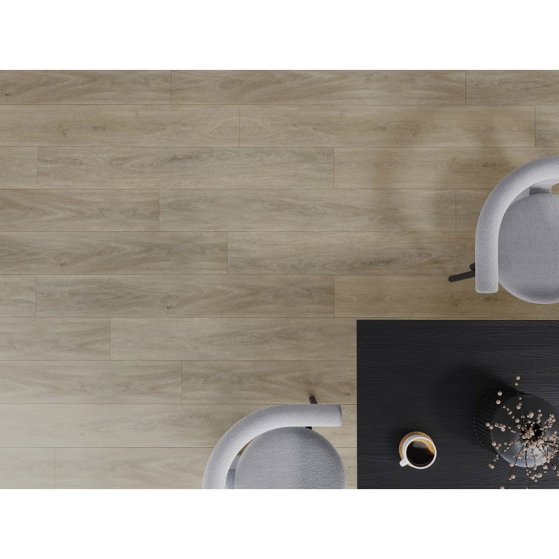 Mexen Parkland vinyl panels 1240 x 182 mm SPC 6.5 mm, IXPE underlay 1.5 mm, 4 V-groove, Oak - F1024-1240-182-505-4V1-01