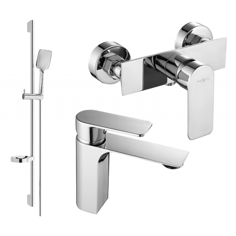 Mexen Alexa DS62 shower set, Chrome - 71204DS62-00