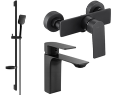 Mexen Alexa DS62 shower set, Black - 71204DS62-70