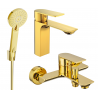 Mexen Alexa R40 bathtub set, Gold - 71203R40-50