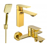 Mexen Alexa R62 bathtub set, Gold - 71203R62-50