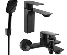 Mexen Alexa R62 bathtub set, Black - 71203R62-70