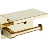 Mexen paper holder with shelf, gold - 701197-50