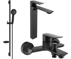 Mexen Alexa DS40 bathtub set, Black - 71213DS40-70