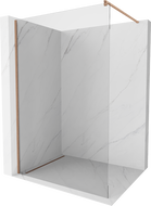 Mexen Kioto Walk-in Shower Screen 120 x 200 cm, Transparent 8 mm, Brushed Bronze - 800-120-101-65-00