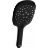 Mexen R-22 3-Function Shower Head, Black - 79522-70