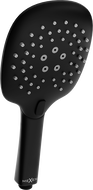 Mexen R-22 3-Function Shower Head, Black - 79522-70