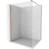 Mexen Kioto Walk-in Shower Screen 170 x 200 cm, transparent 8 mm, brushed bronze - 800-170-101-65-00