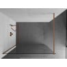 Mexen Kioto Walk-in Shower Wall 180 x 200 cm, Transparent 8 mm, Brushed Bronze - 800-180-101-65-00
