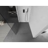 Mexen Kioto Walk-in Shower Screen 75 x 200 cm, Transparent 8 mm, Gun Gray Brushed - 800-075-101-66-00