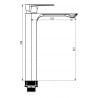 Mexen Alexa DQ62 shower set, Gold - 71214DQ62-50