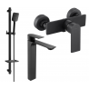 Mexen Alexa DQ62 shower set, Black - 71214DQ62-70