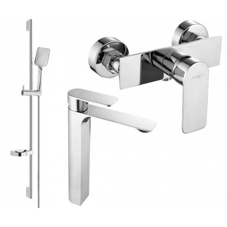Mexen Alexa DS62 shower set, Chrome - 71214DS62-00