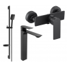 Mexen Alexa DS62 shower set, Black - 71214DS62-70