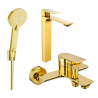Mexen Alexa R40 bath set, gold - 71213R40-50
