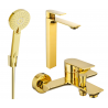 Mexen Alexa R40 bathtub set, Gold - 71213R40-50