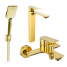 Mexen Alexa R62 bath set, gold - 71213R62-50