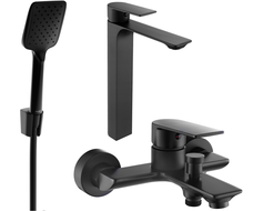 Mexen Alexa R62 bathtub set, Black - 71213R62-70
