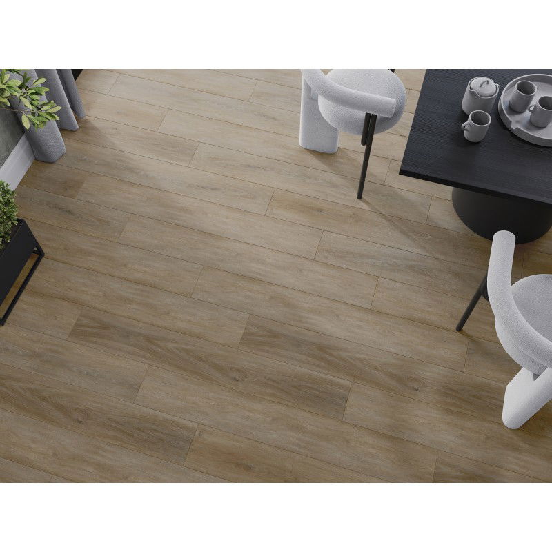 Mexen Palermo vinyl panels 1240 x 182 mm SPC 6.5 mm, IXPE 1.5 mm underlay, 4 V-Groove, Oak - F1025-1240-182-505-4V1-01