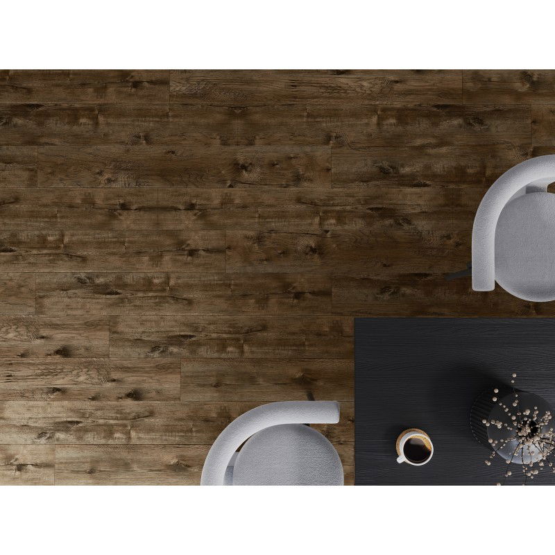 Mexen Orange Beach vinyl panels 1240 x 182 mm SPC 6.5 mm, IXPE underlay 1.5 mm, 4 V-groove, Walnut - F1028-1240-182-505-4V1-02