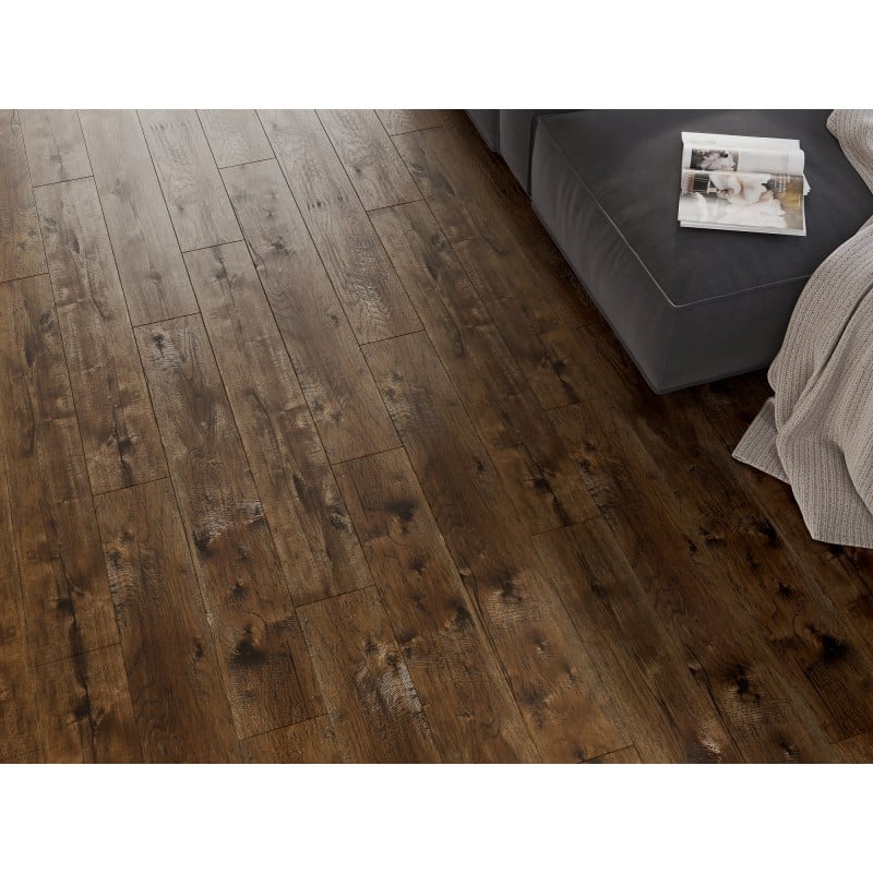 Mexen Mount Vernon vinyl panels 1240 x 182 mm SPC 6.5 mm, IXPE underlay 1.5 mm, 4 V-Groove, Walnut - F1029-1240-182-505-4V1-02