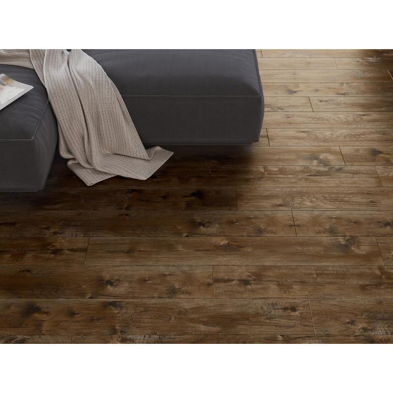 Mexen Mount Vernon SPC vinyl panels 1240 x 182 mm, 6.5 mm, IXPE underlay 1.5 mm, 4-sided V-groove, Oak