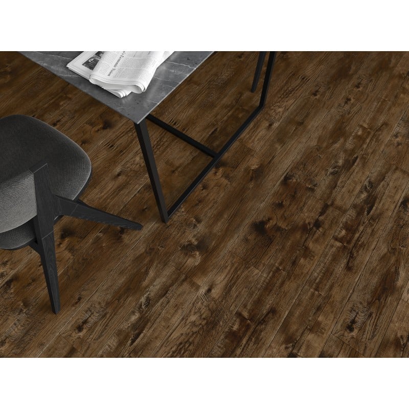 Mexen Mount Vernon vinyl panels 1240 x 182 mm SPC 6.5 mm, IXPE underlay 1.5 mm, 4 V-Groove, Walnut - F1029-1240-182-505-4V1-02