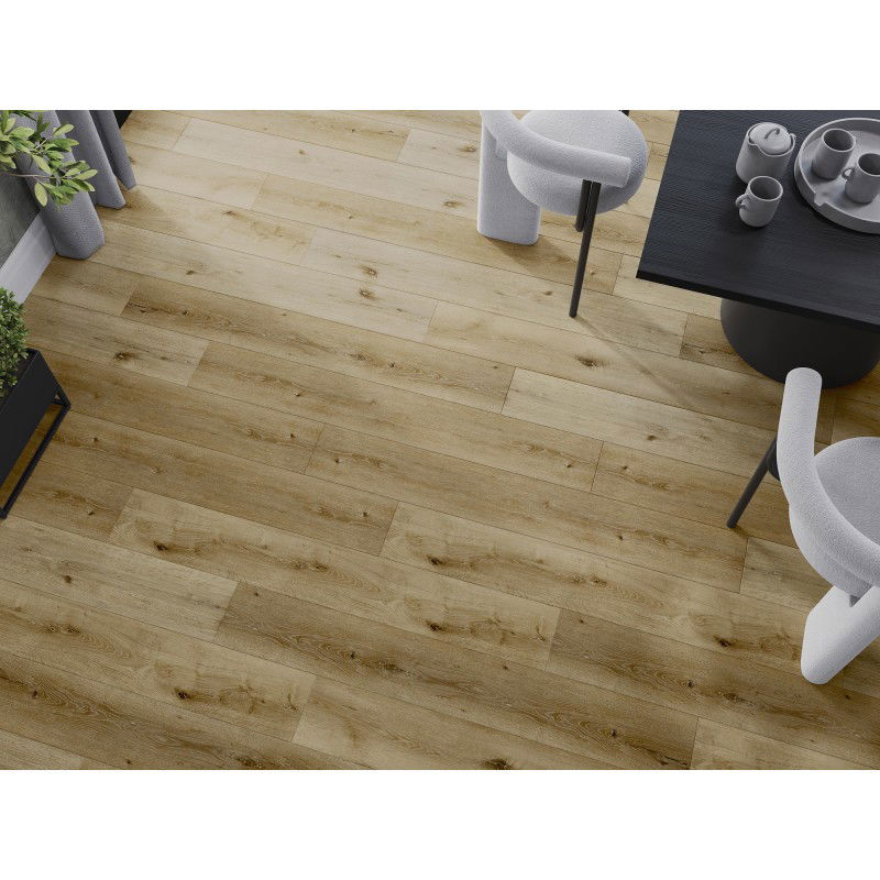 Mexen Oakley vinyl panels 1240 x 182 mm SPC 6.5 mm, IXPE underlay 1.5 mm, 4 V-Groove, Oak - F1030-1240-182-505-4V1-01