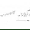 Mexen Tiber double towel rack, Chrome - 7050525-00