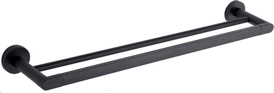 Mexen Tiber double towel rack, Black - 7050525-70