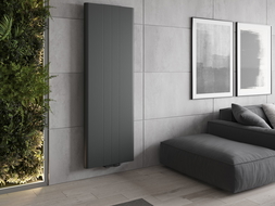 Mexen Line VR20SL Plate Radiator 1600 x 300 mm, Bottom Central Connection, 596 W, Anthracite - W6VR20SL-160-030-66