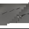 Mexen Kioto Walk-in Shower Screen 100 x 200 cm, Transparent 8 mm, Gun Gray Brushed - 800-100-101-66-00